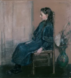 Portret van de dochter van de kunstenaar, Lillian