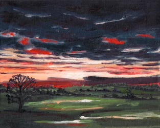 Winterzonsondergang, 2008