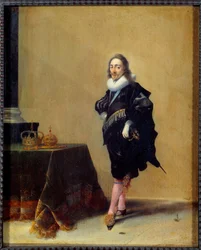 Portret van Karel I Stuart, koning van Engeland (1600-1649). Schilderij door Hendrich Pot (1585-1657) Ec. Hol.