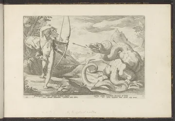 Apollo doodt de reuzenslang Python