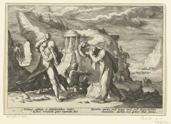 Deucalion en Pyrrha scheppen een nieuw mensenras