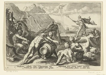 Neptunus en de riviergoden veroorzaken een zondvloed