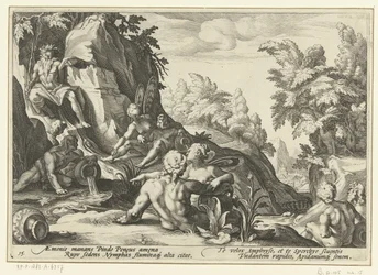 Peneus door andere riviergoden bezocht Ovidius