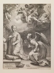 Annunciatie, uit de serie „Het leven van de Maagd“