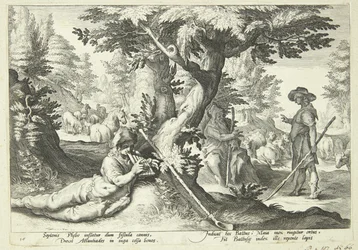 Battus verandert in Steen