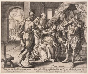 Lucretia die zichzelf doodt, uit Het verhaal van Lucretia