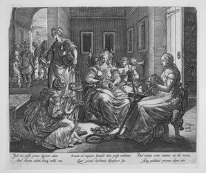 Lucretia en haar spinnende vrouwen