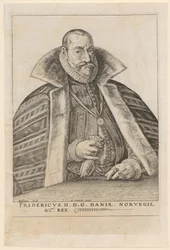Portret van Frederik II, koning van Denemarken en Noorwegen