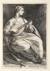 Terpsichore, plaat 5 uit de serie De negen muzen