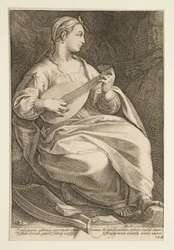 Terpsichore, plaat 5 uit de serie De negen muzen