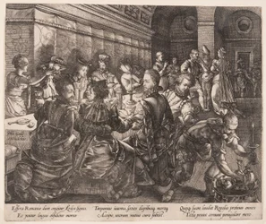 Het banket van Tarquinius Collatinus, uit Het verhaal van Lucretia