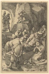 De graflegging, uit „Het lijden van Christus“