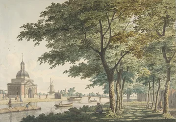 De Muiderpoort, Amsterdam, gezien vanaf de Plantage