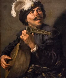 Zingende luitspeler, ca. 1626 (Olieverf op doek)