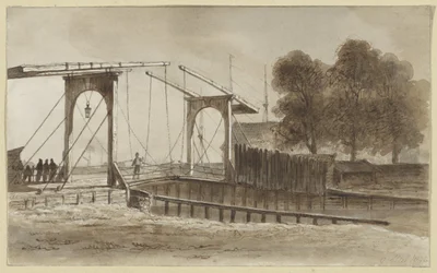 Ophaalbrug bij het Bikkerseiland te Amsterdam