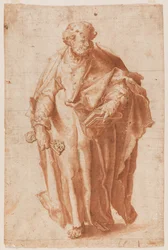 Sint Pieter, vóór 1589 (Bistre en was)
