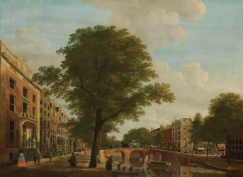 Uitzicht op de Herengracht bij de Leidsestraat