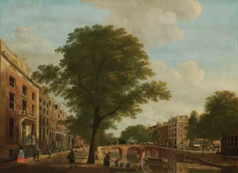 Gezicht op de Herengracht bij de Leidsestraat, Amsterdam