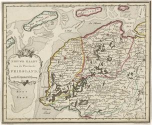 Kaart van Friesland