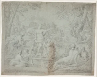 Diana en Actaeon. (Ovidius, Met., III, 175 vv.)