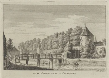 Gezicht op de Sint Andriespoort te Amersfoort