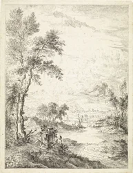 Landschap met een rivier