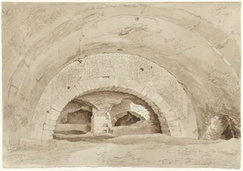 Zogenaamde Stallen van Maecenas te Tivoli, Gewelven van een Romeinse ruïne