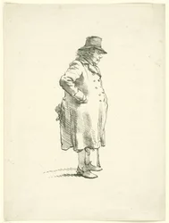 Portret van de bedelaar Hendrik Delbroeck