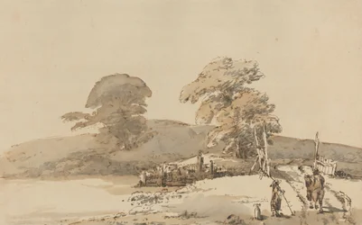 Landschap met een brug