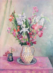 Gladiolen in een vaas