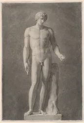 Apollo of Adonis, ca. 1818 (houtskool op papier)