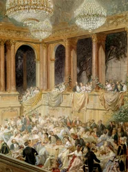 Ontvangst in de Tuilerieën door Napoleon III