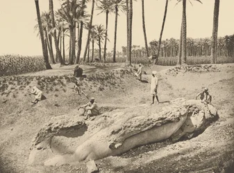 Beeld van Liggende Sesostris (Saqqara)