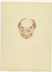 Masker met gezicht van man