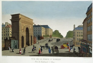 Vue de la Porte St Martin - in 