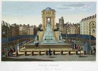 De fontein des Onschuldigen, circa 1820 - in 