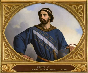 Graaf Hendrik I van Champagne 1127-1181, genaamd de Vrijgevige, 1844