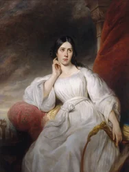 Portret van de operazangeres Maria Malibran-Garcia als Desdemona