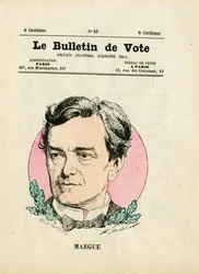 Ballot 2e serie, Satirique en kleuren: Margue Leon - Illustratie door Henri Demare (1846-1888)