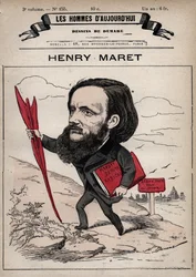 Cartoon van Henri Maret (1837-1917) Engelse journalist en politicus - uit 