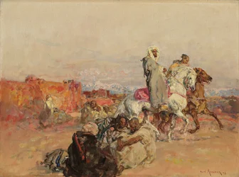 Een groep Noord-Afrikaanse ruiters