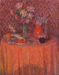 De tafel, harmonie in rood