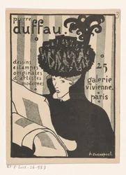 Visitekaartje van kunsthandelaar Pierre Duffau te Parijs