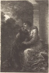 Liefdesscène uit Act III van "Lohengrin"
