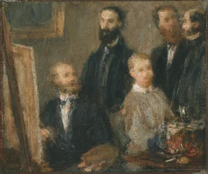 Manet in zijn atelier