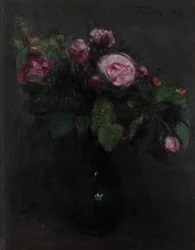 Vaas met rozen 1872