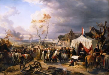 Generaal De la Morlière ontvangt de overgave van Antwerpen 29 november 1792