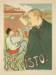 Reproductie van een reclameposter voor «Mevisto», Parijs