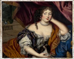Portret van Louise Renee de Penancoet de Keroualle, favoriete minnares van koning Karel II van Engeland