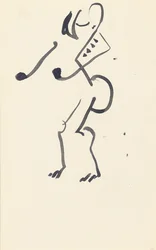 Studie voor "Rode Stenen Danser", 1914